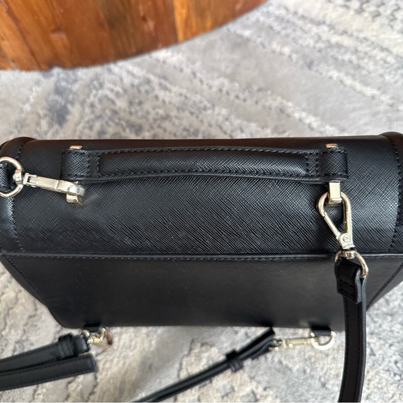 Zara Basics Black Textured Faux Leather Mini Backpack - Picture 10 of 15